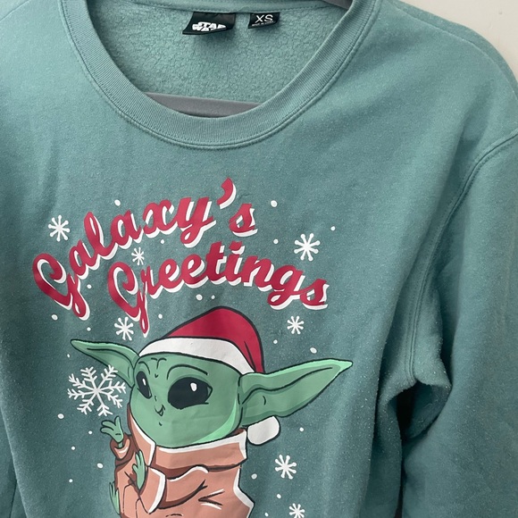 Star Wars Green Sweatshirt Casual - Picture 2 of 5